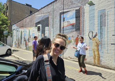 A mural on our food tour in Uptown.